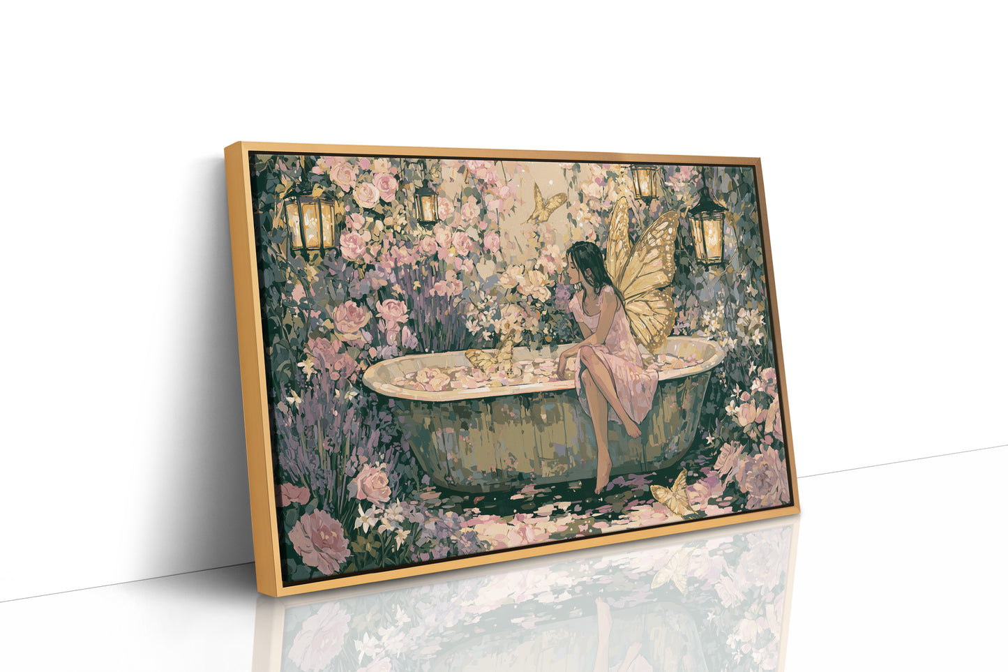 Fairy in the Rose Bath Garden