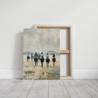 Silhouettes on the Morning Track