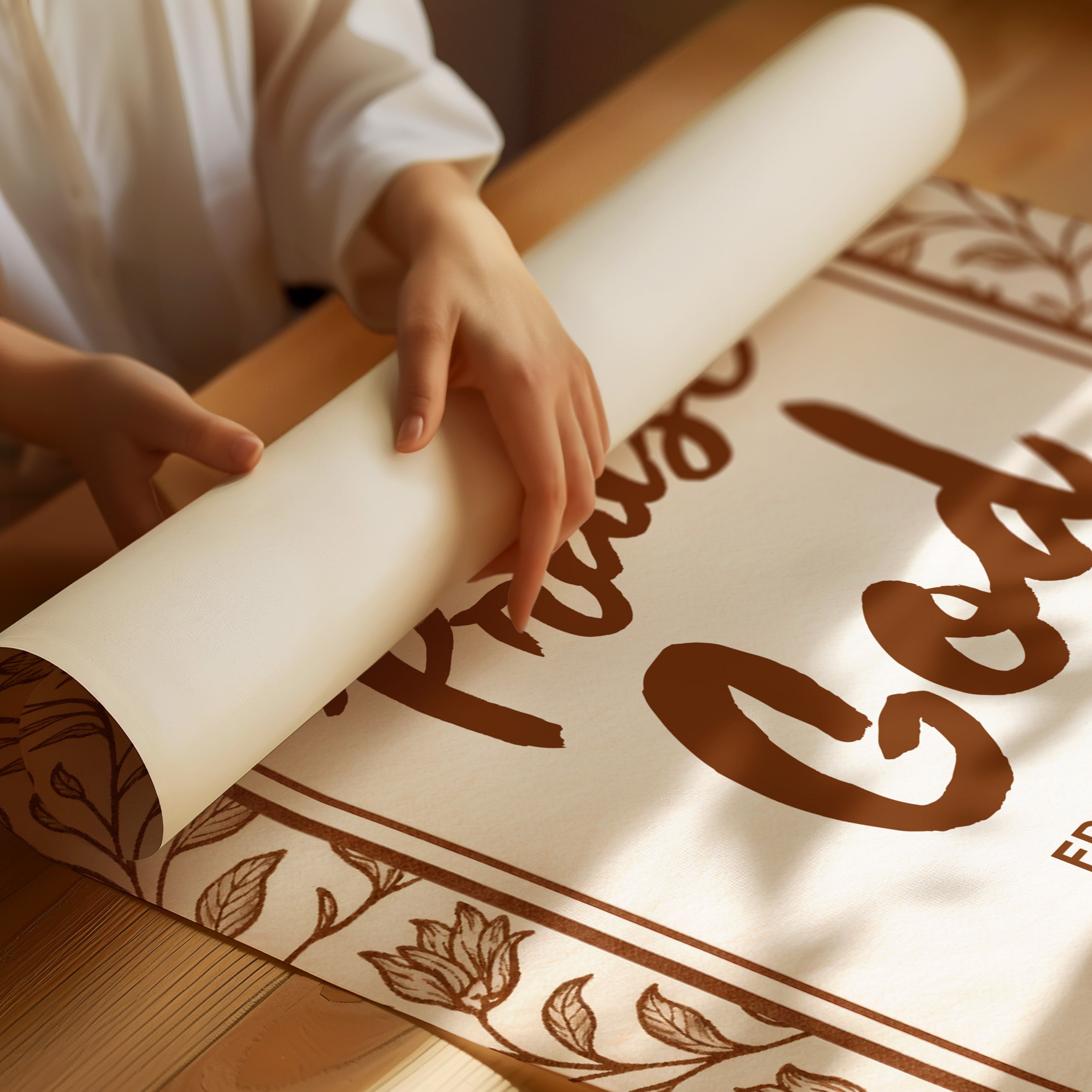 Sepia Devotion Blooms In Gratitude