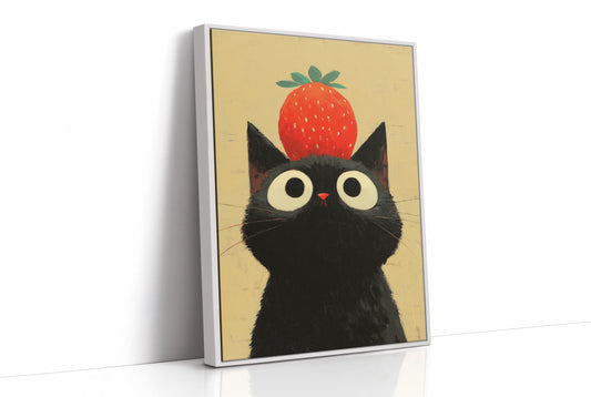 Black Cat Dreams Of Strawberry Days