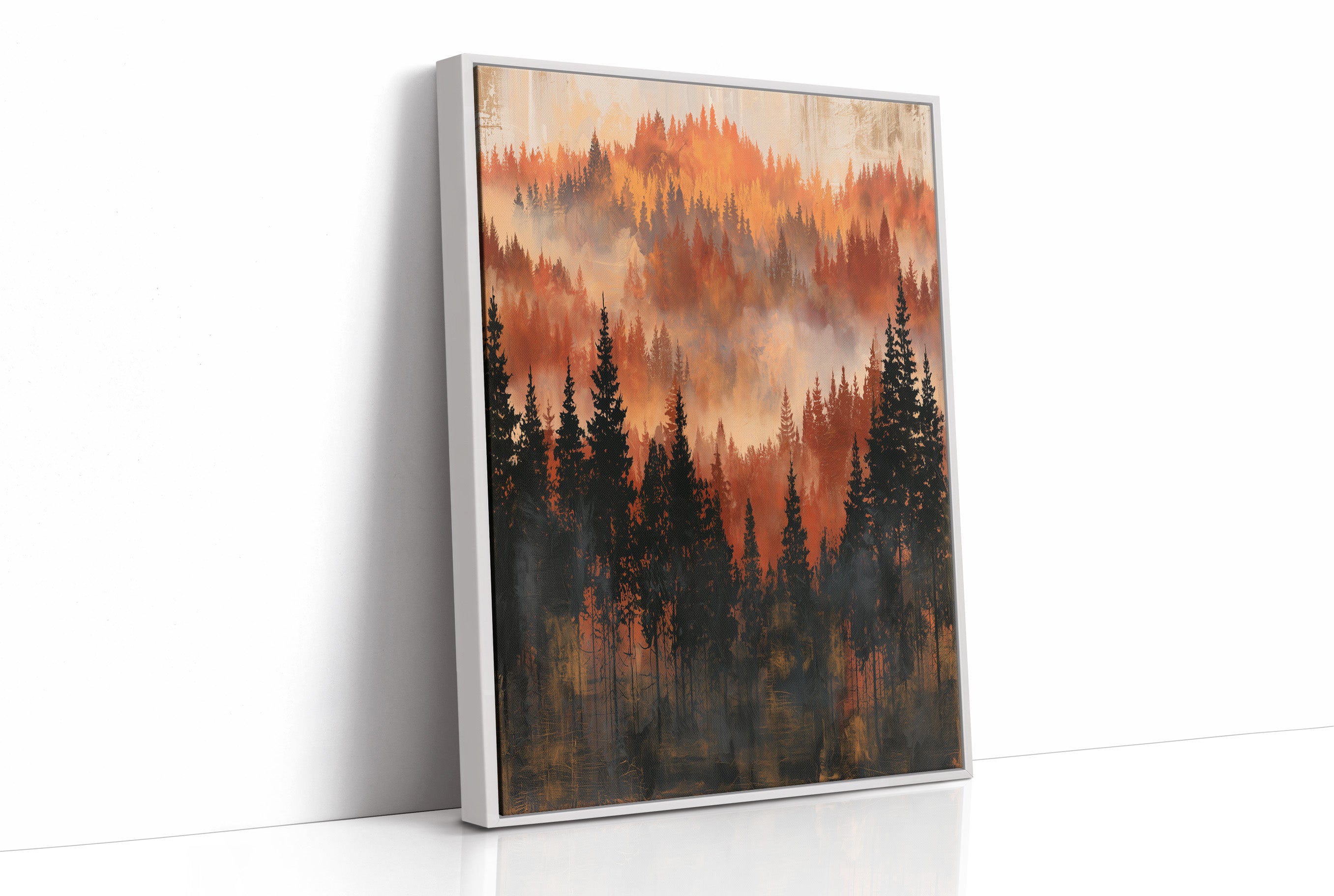 Layers of Autumn Pines