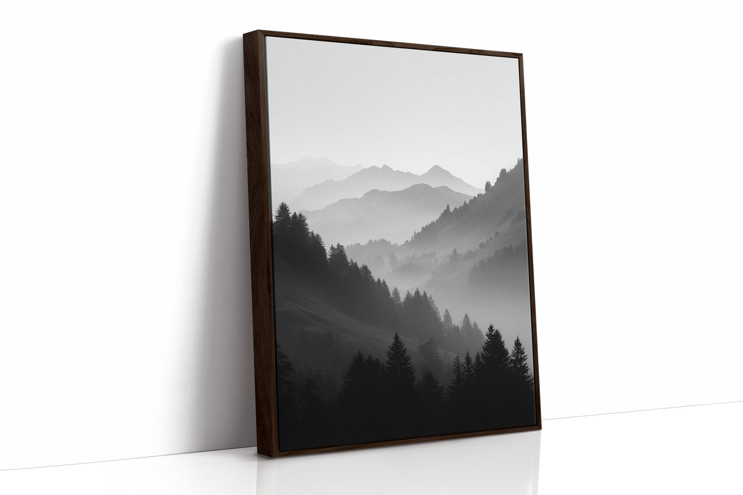 Veil of Mountains in Mist