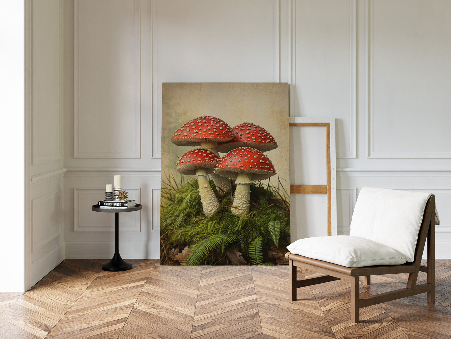 Crimson Mushrooms Emerge