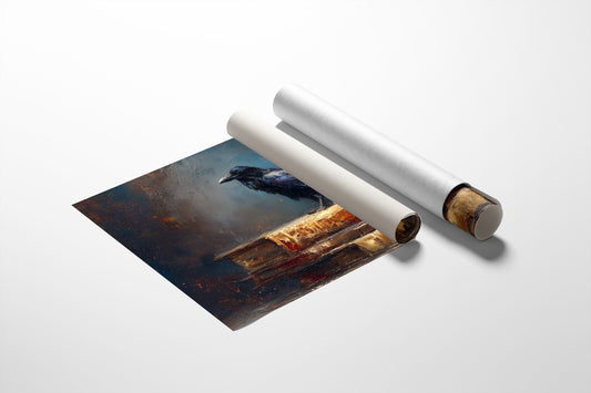 Raven's Perch Among Forgotten Tomes