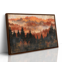 Ridgeline in Amber Fog