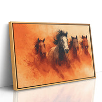 Wild Herd in Amber Dust