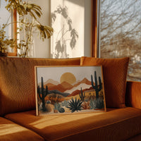 Agave Blooms Meet Desert Dawn
