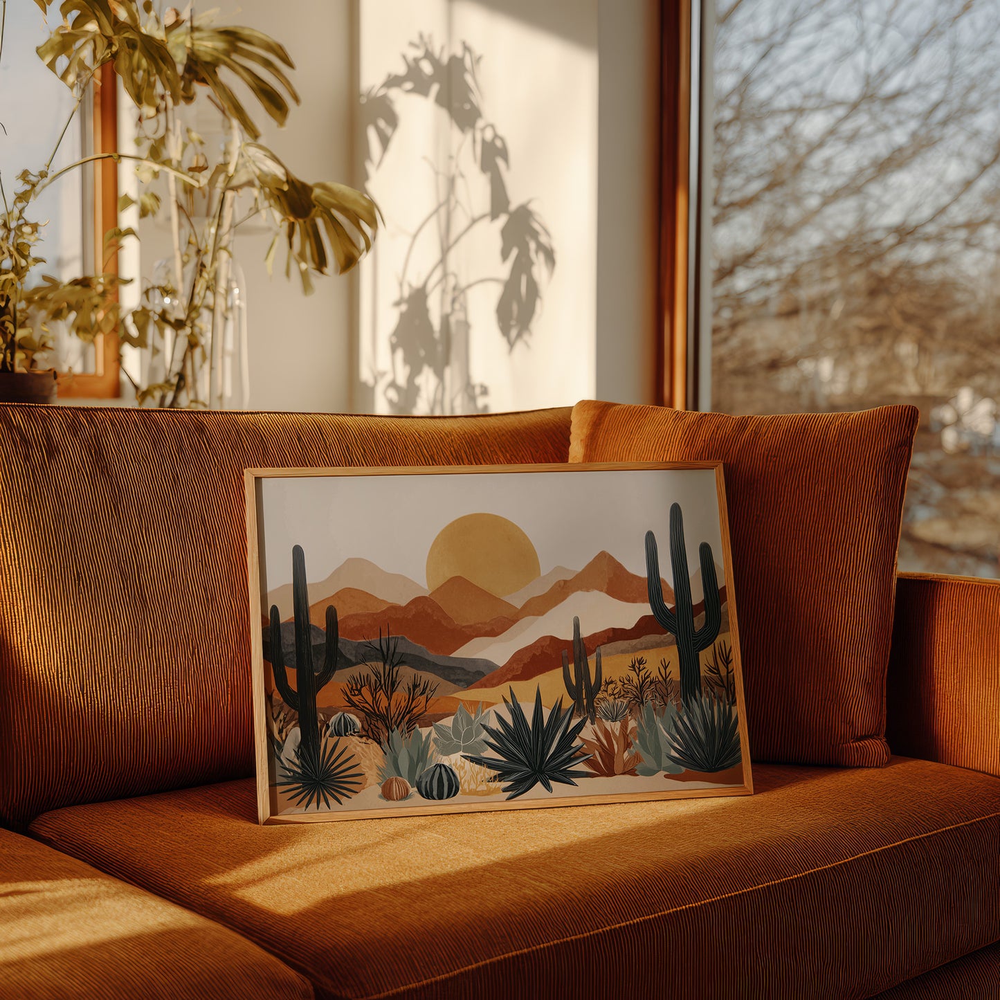 Agave Blooms Meet Desert Dawn