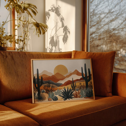 Agave Blooms Meet Desert Dawn