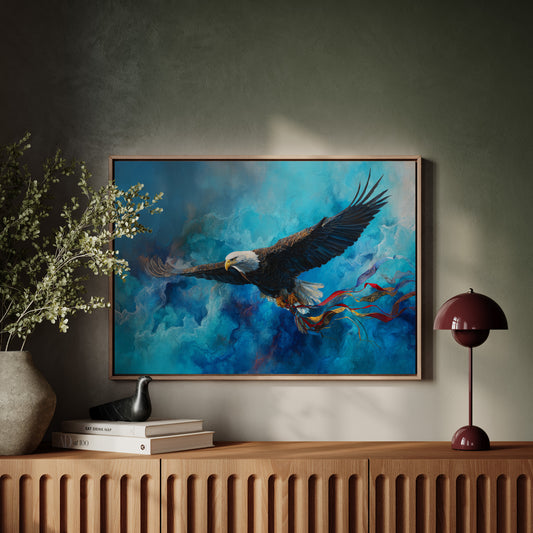 Soaring Through Storm-Painted Skies