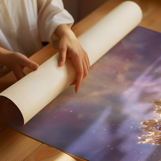 Heavenly Crown Amid Violet Skies