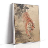 Silent Steps Through Misty Bamboo