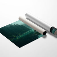 Emerald Waters Between Silent Pines