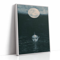 Surfacing Beneath a Pale Moon