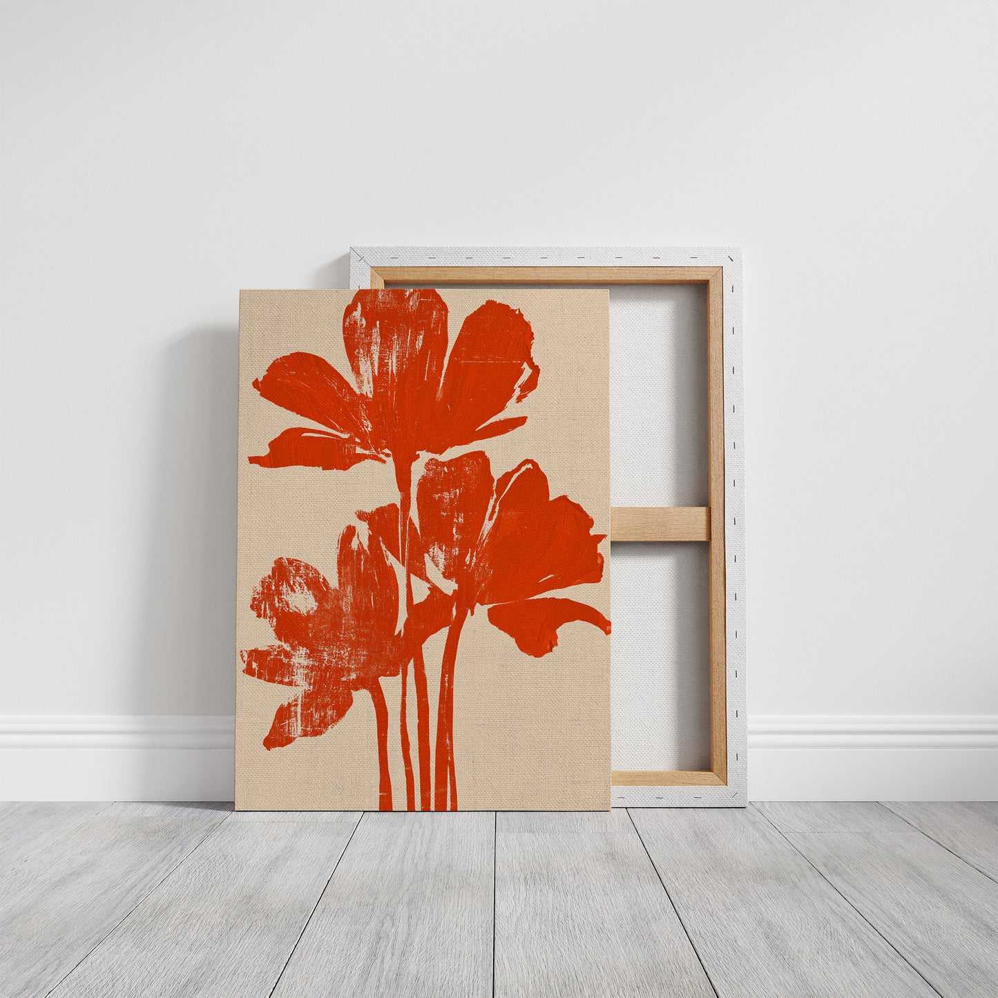 Bright Orange Bloom Trio
