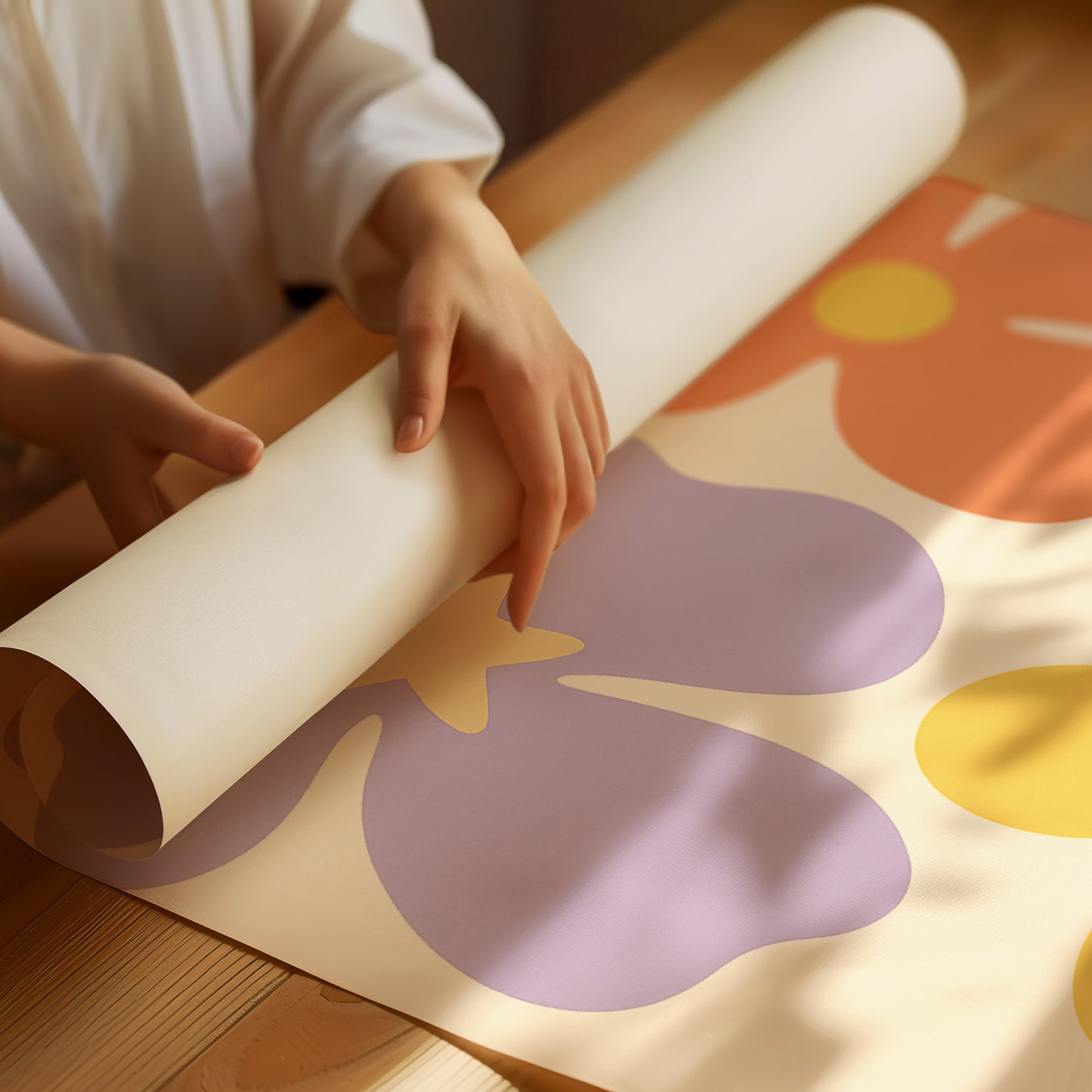 Blossoms of Joy: Retro Floral Symphony