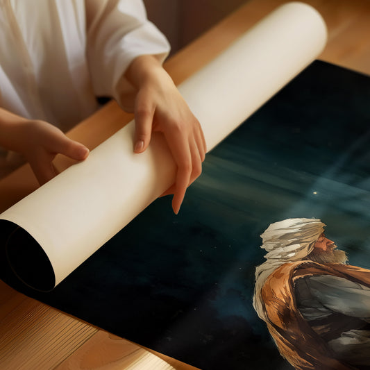 Celestial Light Bathes Sacred Night