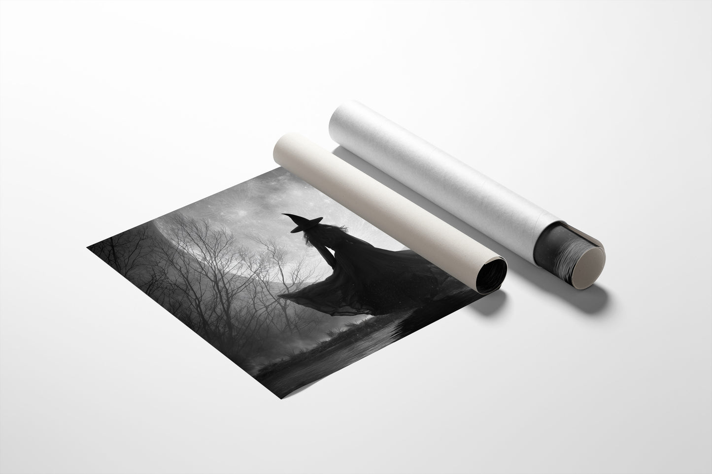 Ancient Spell Under Foggy Branches