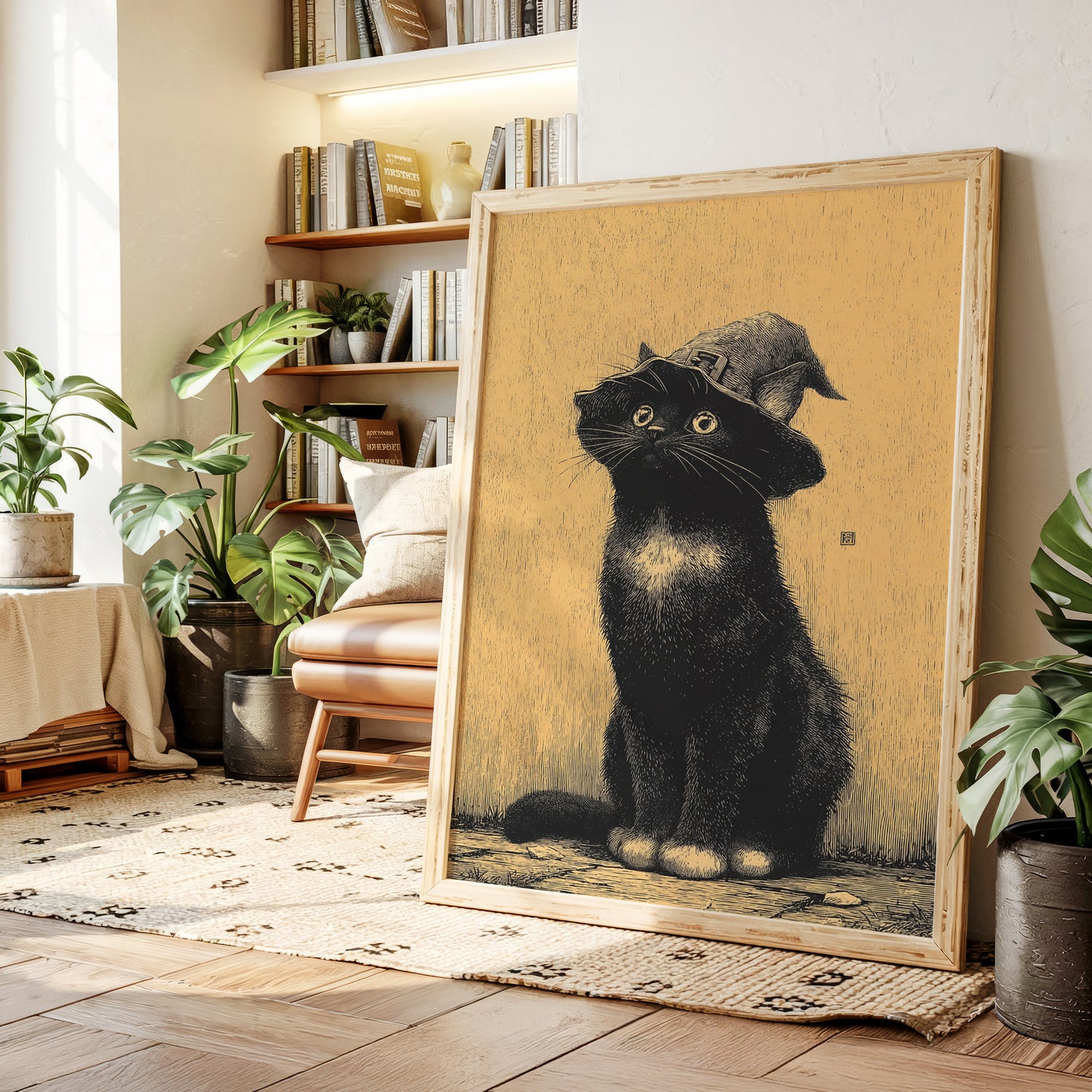 The Enchanted Feline Stares Back
