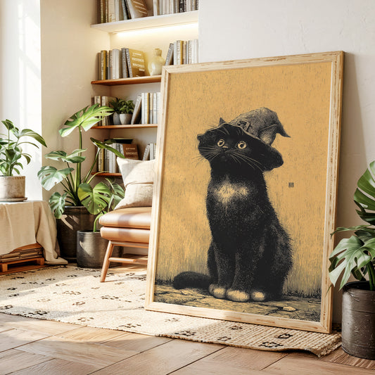 The Enchanted Feline Stares Back