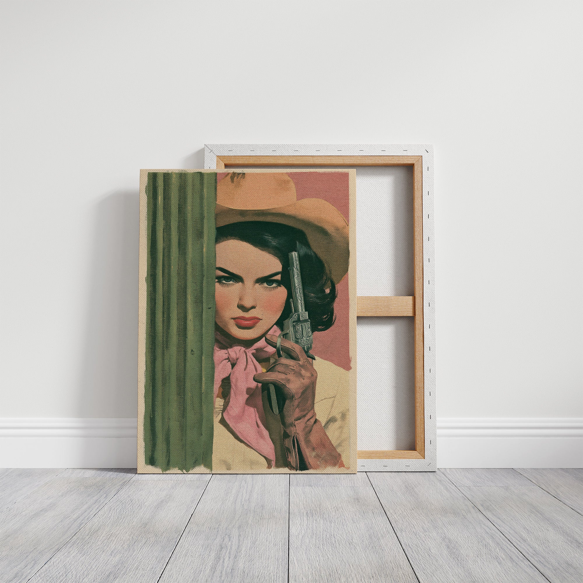 Cactus Cowgirl: The Painterly Standoff