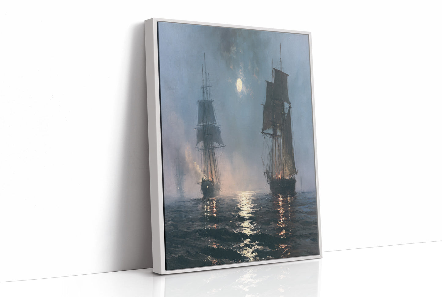 Ghost Ships at Moonrise