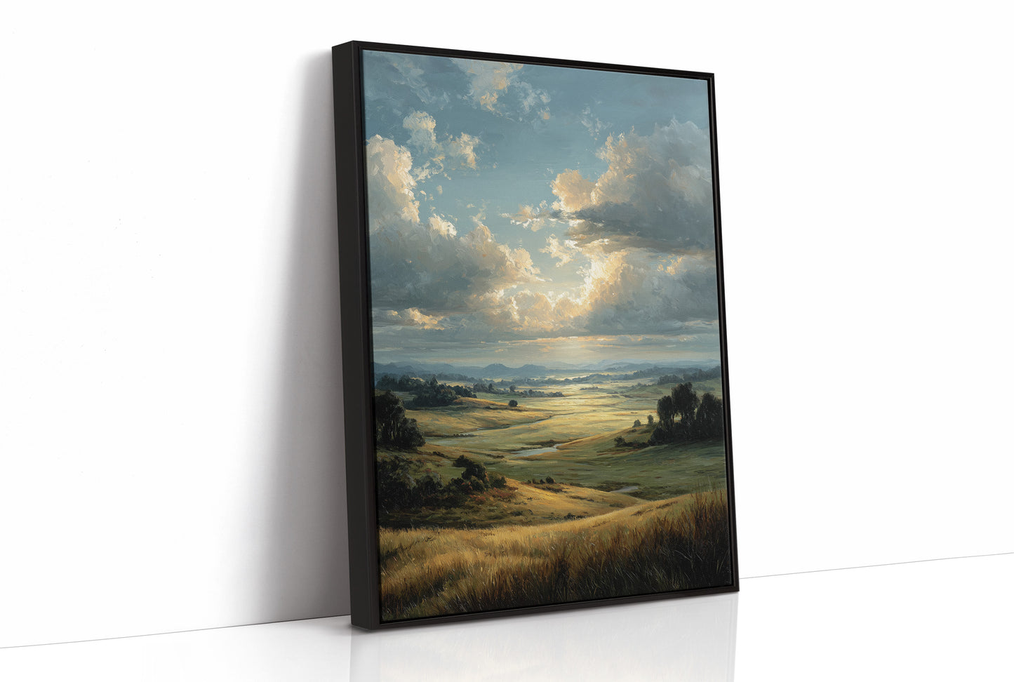 Gold Light Over the Valley
