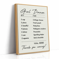 Girl Dinner, Take Three