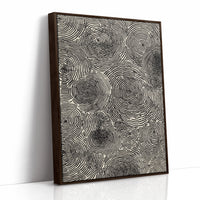Cascading Circular Patterns in Monochrome
