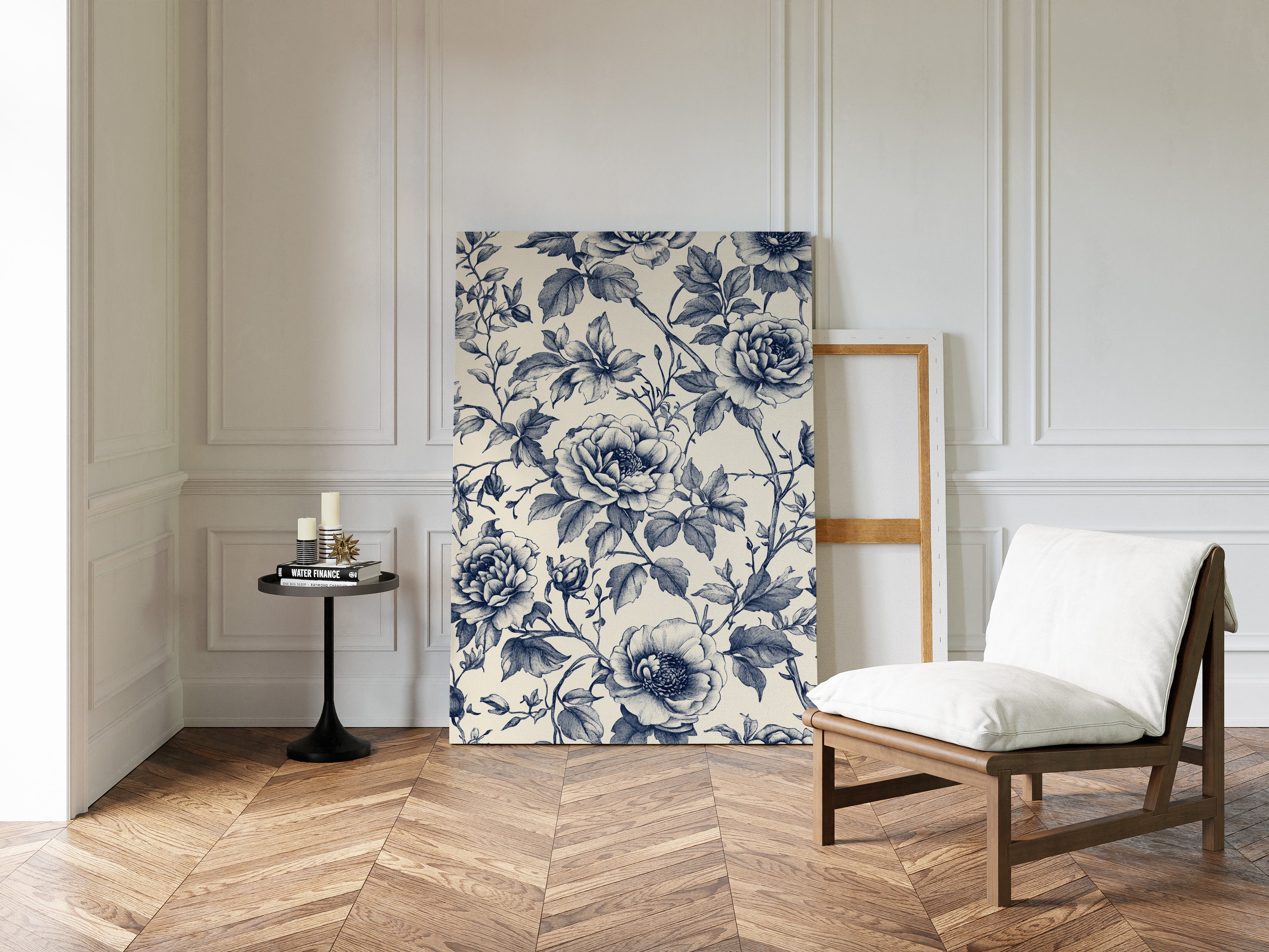 Petals' Secrets in Indigo Light
