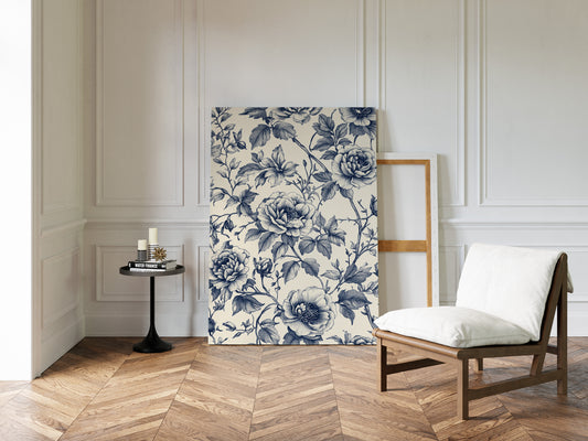 Petals' Secrets in Indigo Light