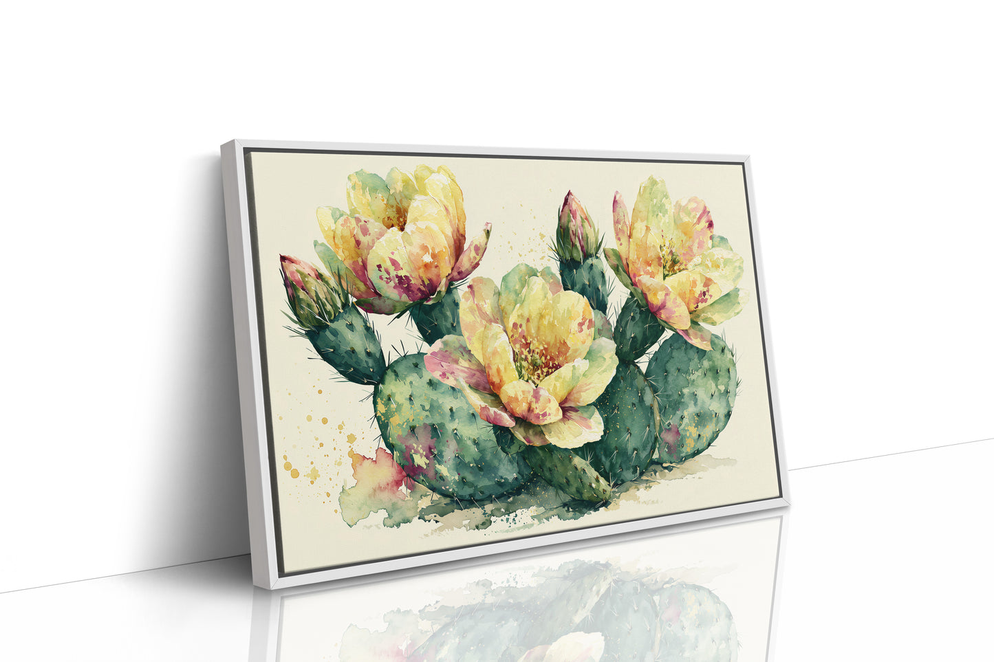 Prickly Pear in Golden Bloom