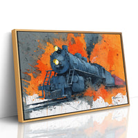 Steam Engine in Blazing Orange