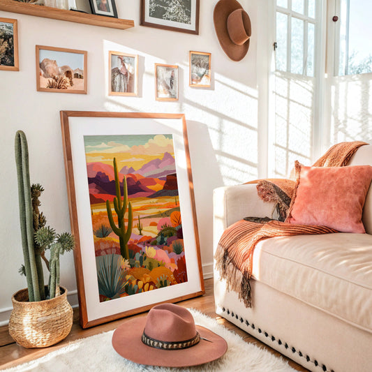 Saguaros Paint Their Evening Stories
