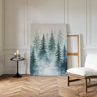 Veil of Mist Among Pines