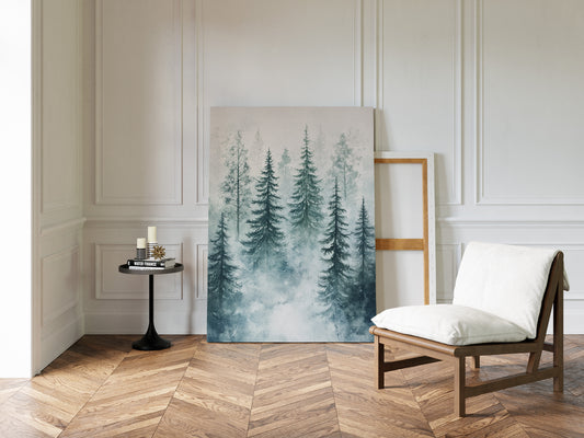 Veil of Mist Among Pines