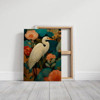 The Egret Stood Among Abundance