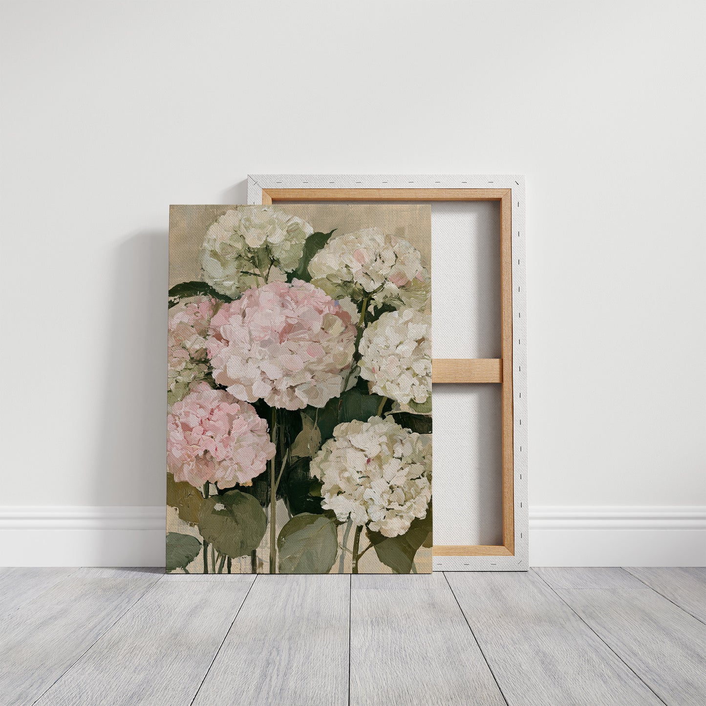 Hydrangeas in Blush and Cream
