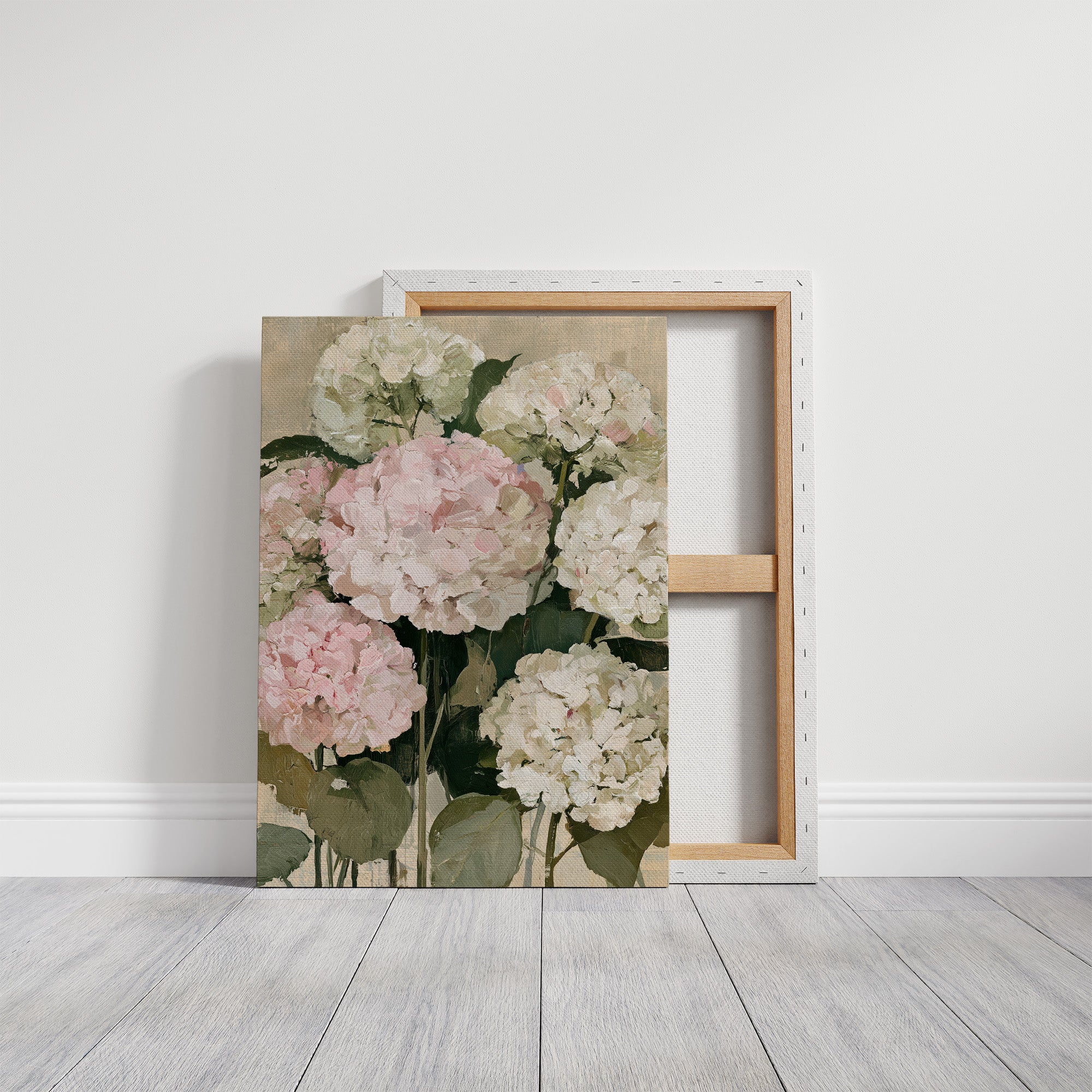 Hydrangeas in Blush and Cream