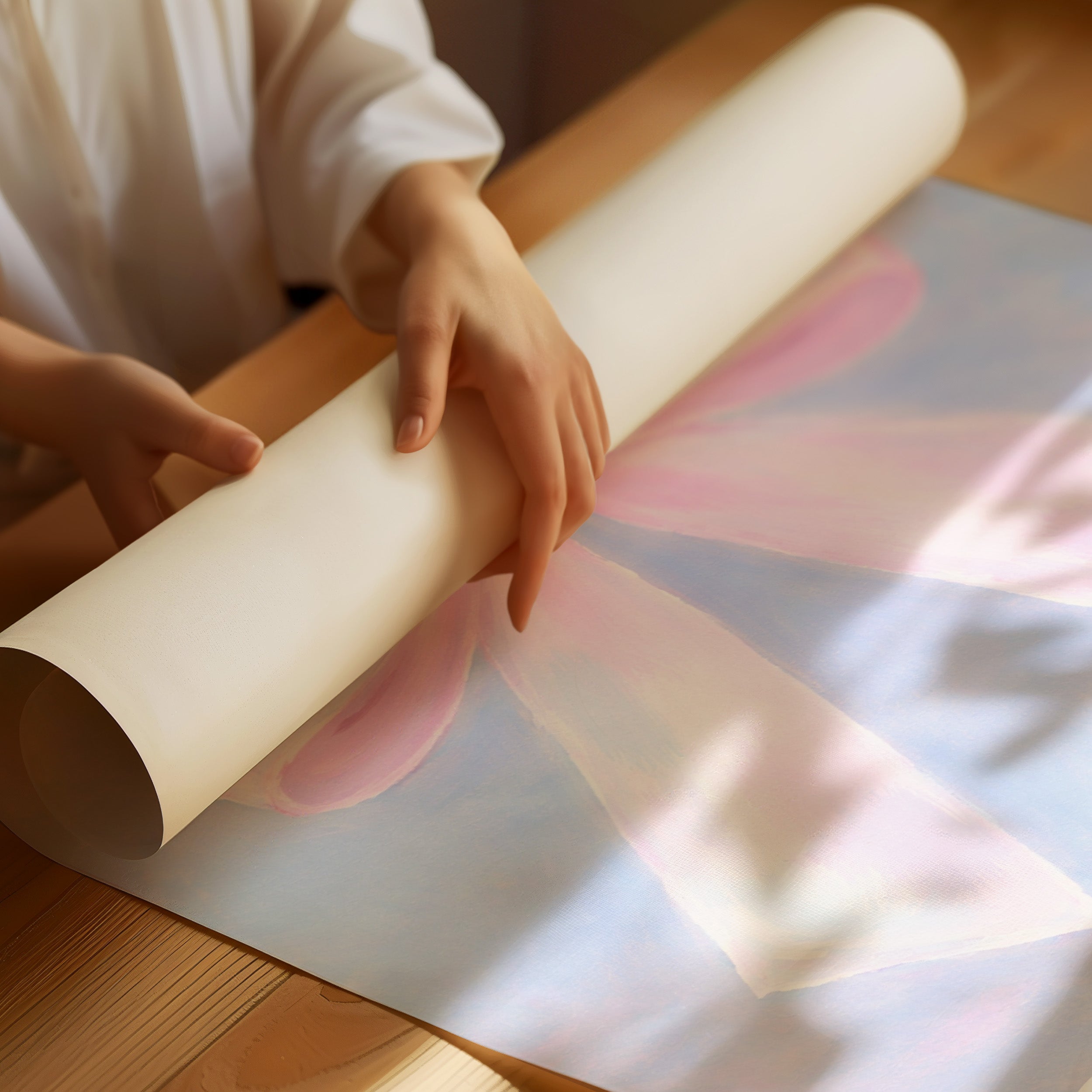 Pastel Ribbons Illuminate Gentle Wisdom