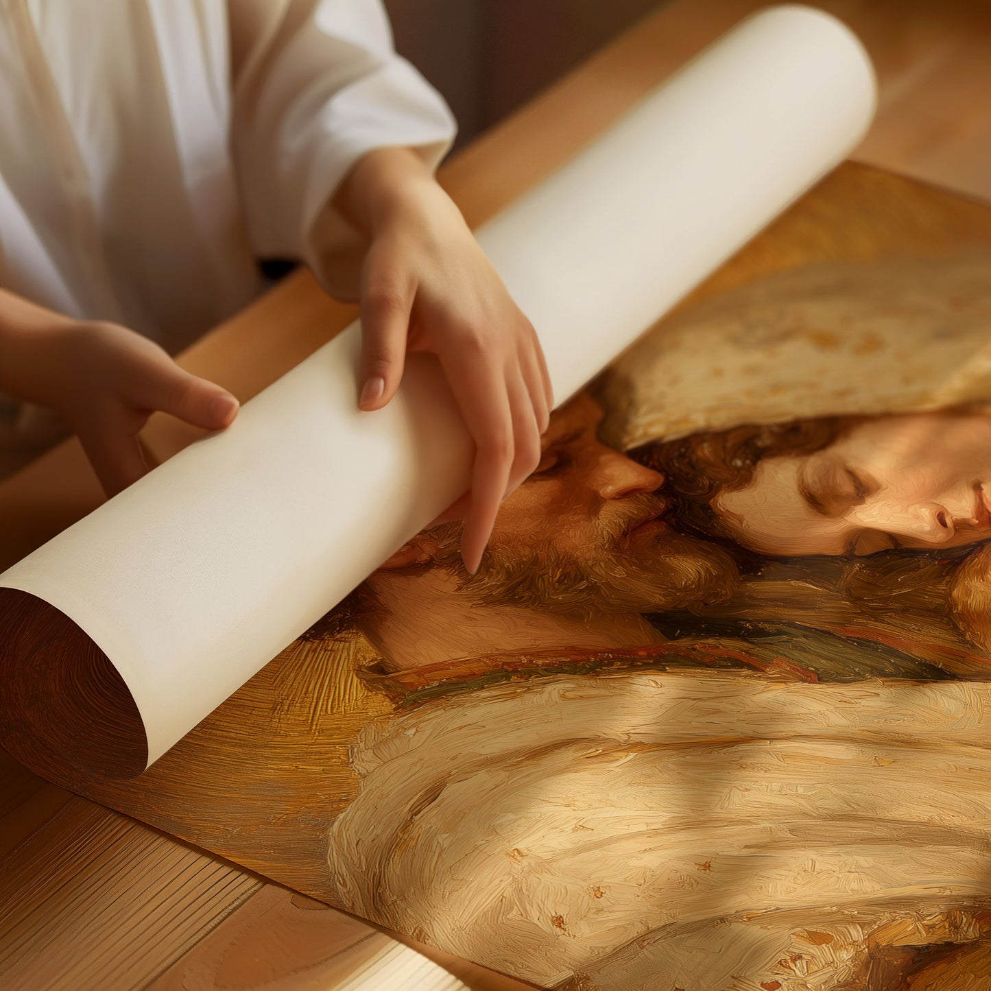 Sacred Light On Winter Morning