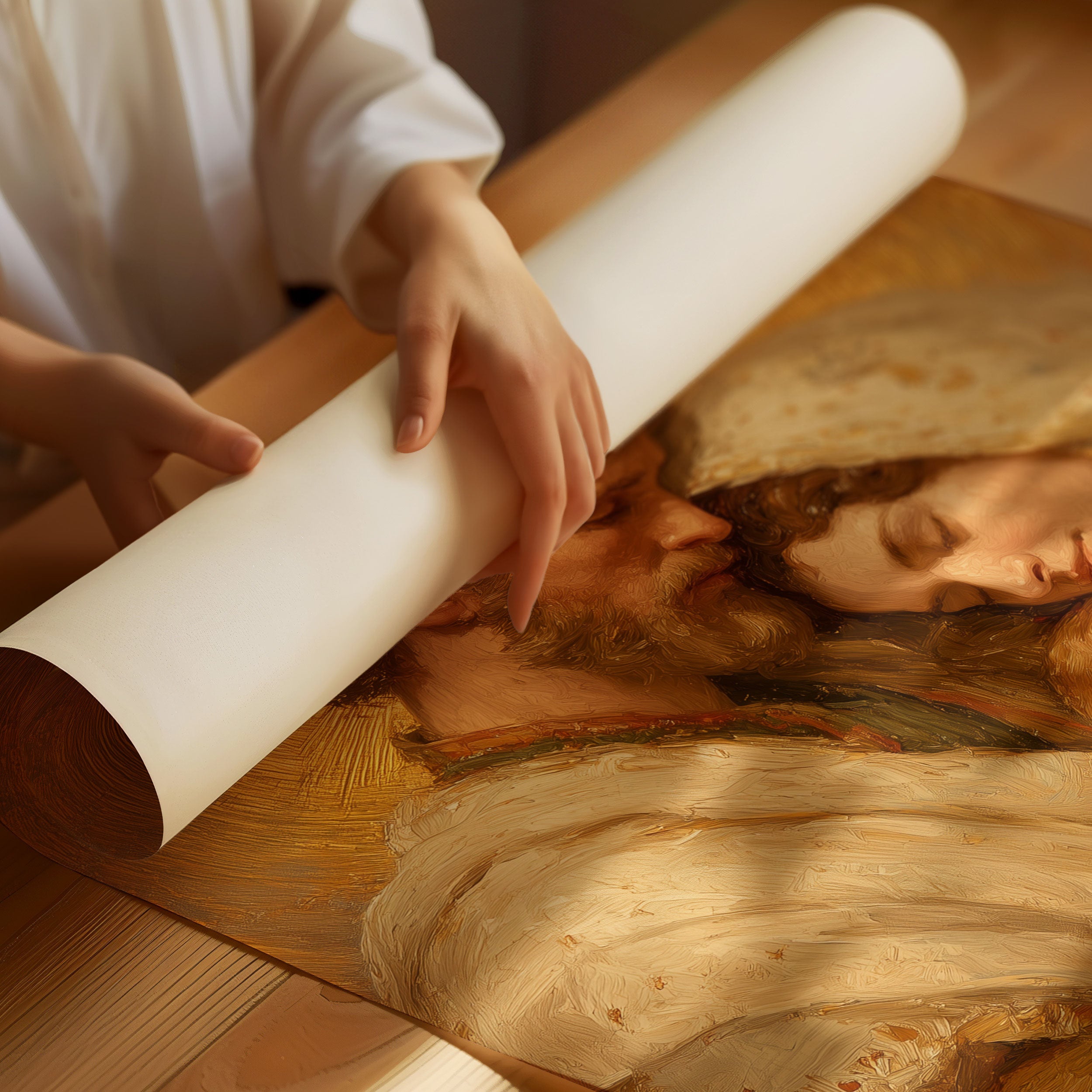 Sacred Light On Winter Morning