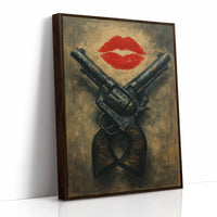 Kiss Kiss Bang Bang Western Print