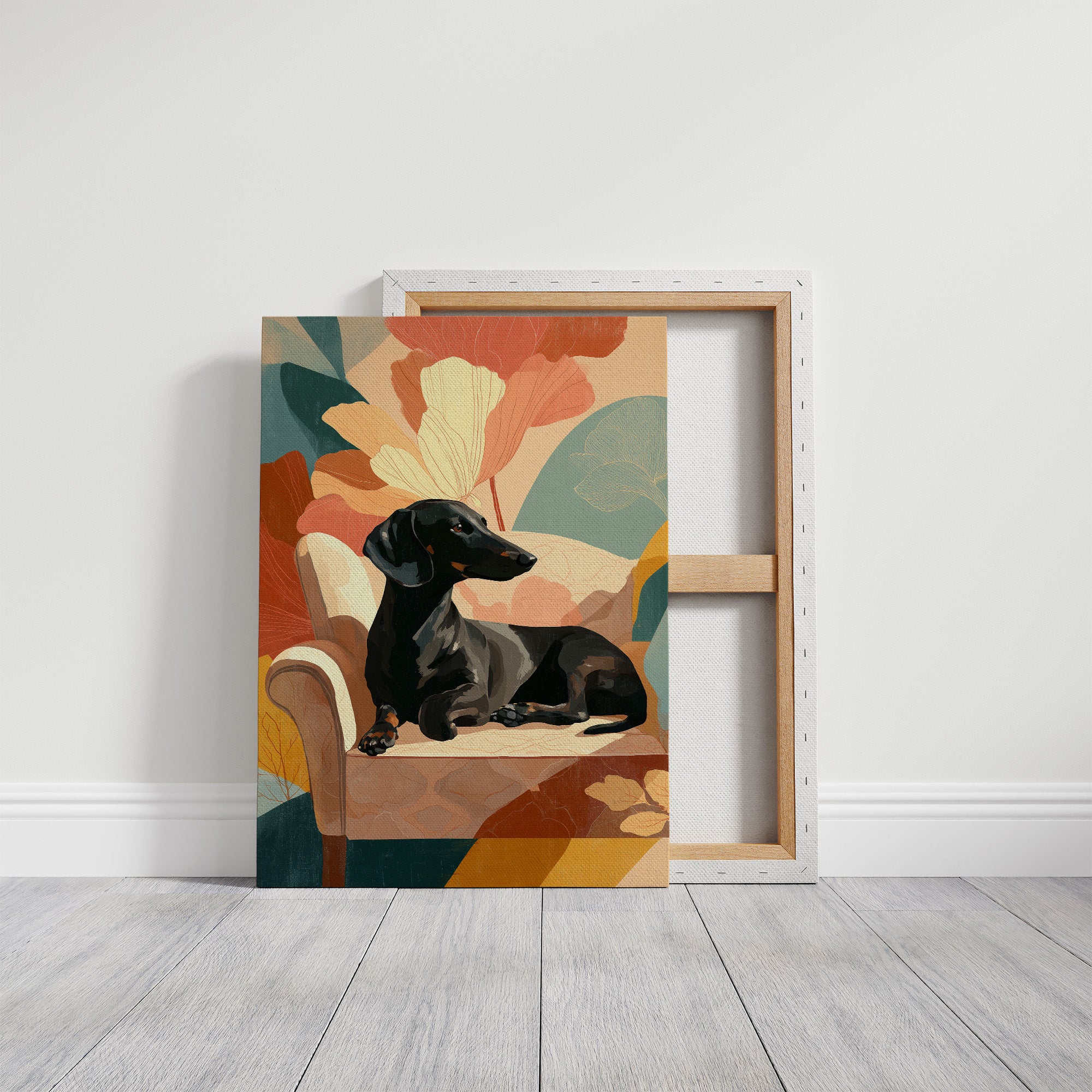 Hound Rests Where Blossoms Bloom