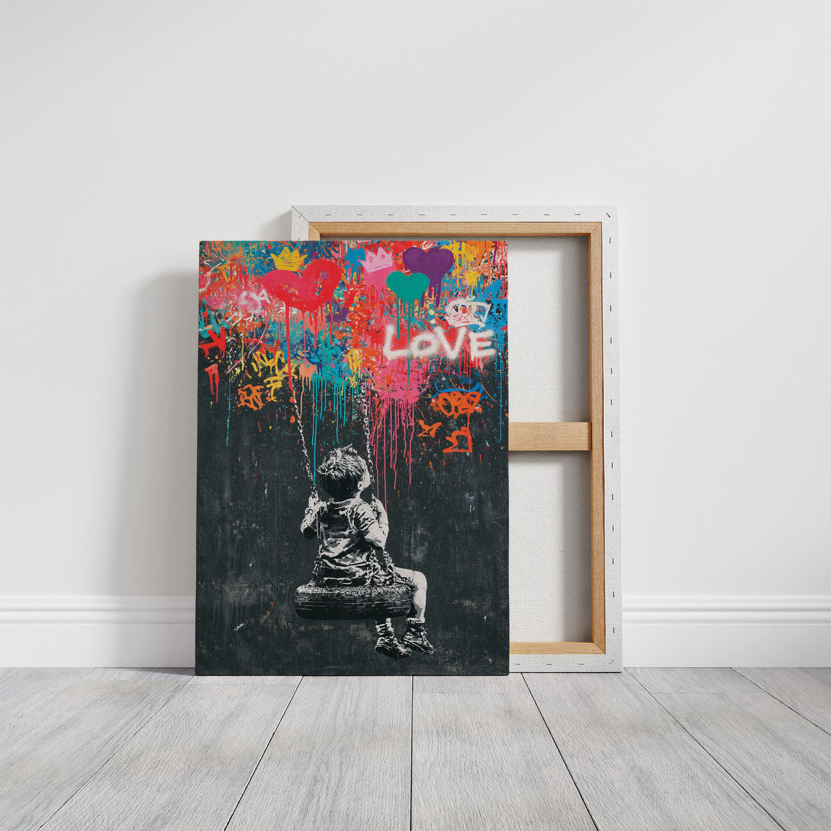 Swing Set Street Art Collage