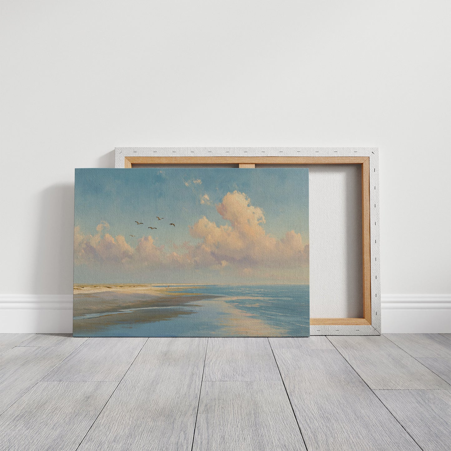 Birds Soar Above Coastal Reverie