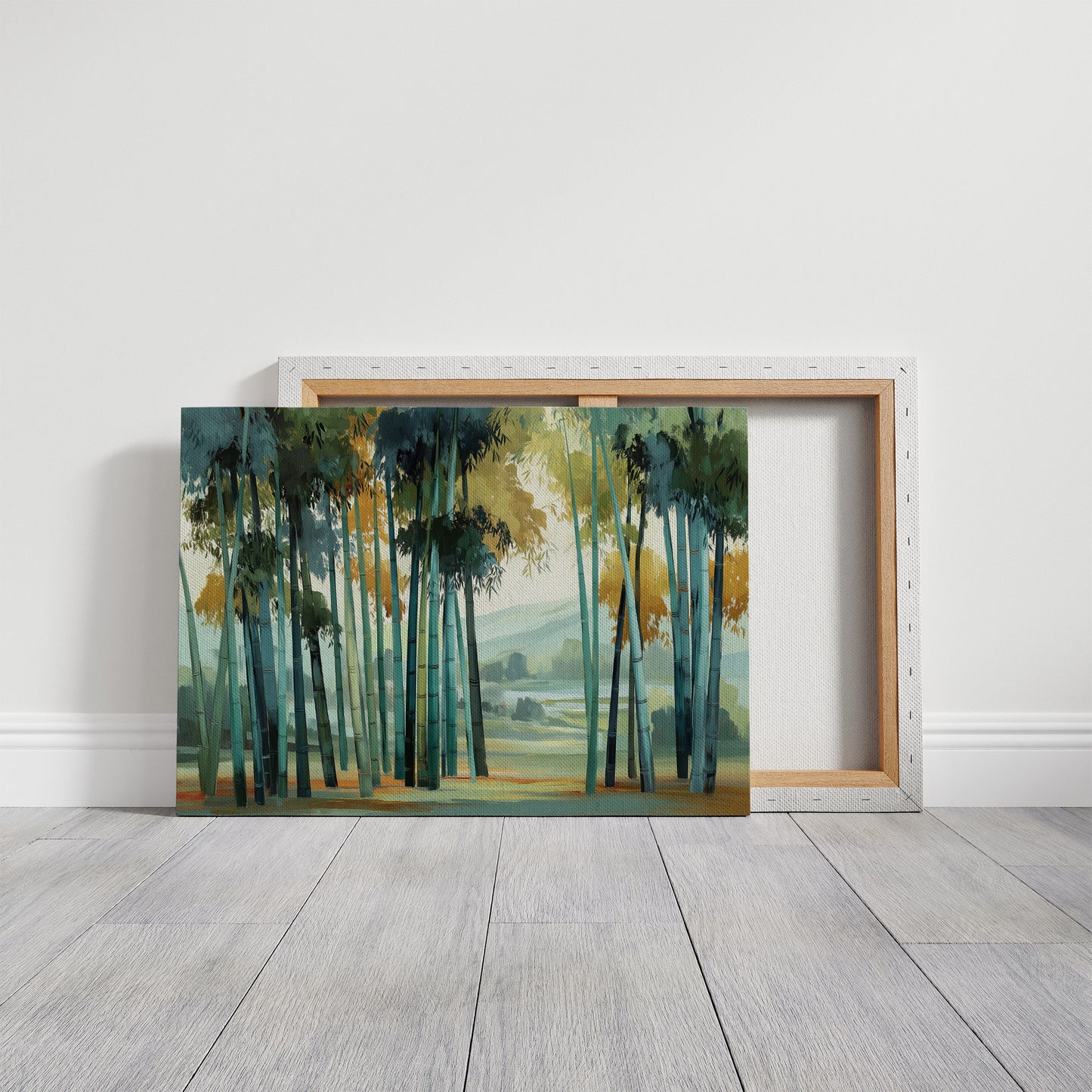 Bamboo Forest Bathes In Mist