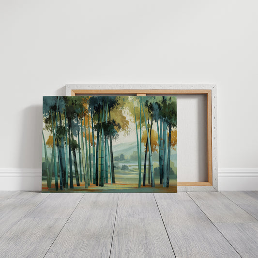 Bamboo Forest Bathes In Mist