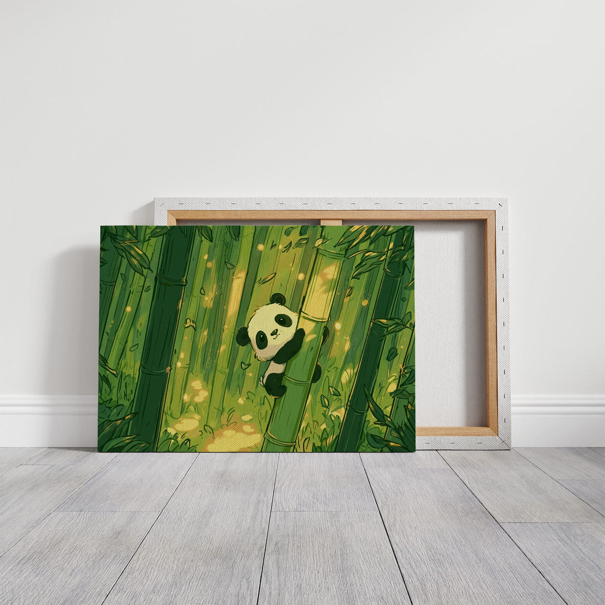 Baby Panda Bamboo Climb