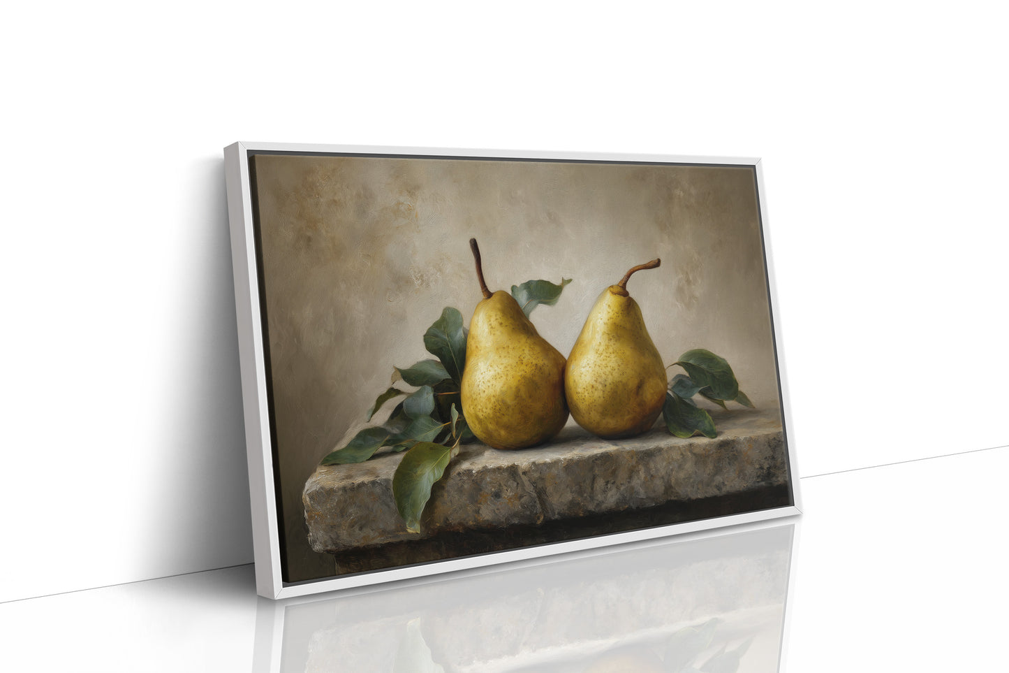 Golden Pears in Quiet Conversation